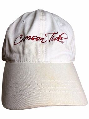 Vintage Alabama Crimson Tide NCAA Script Logo Adjustable Dad Hat Cap